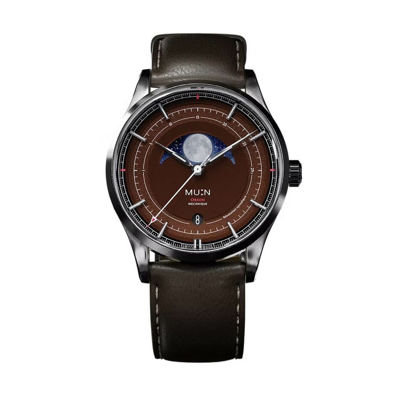 MU:N Watches / ムンウォッチ ORION オリオン ブラウン / ダークブラウン レザーストラップの公式ECサイト掲載画像