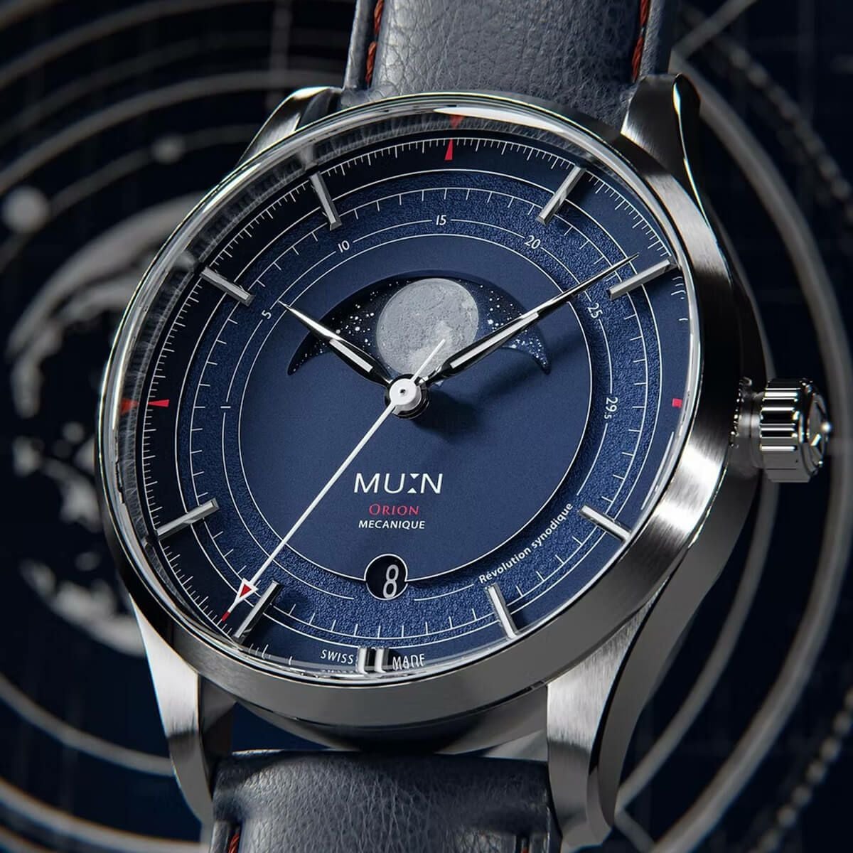 世界限定200本］ MU:N Watches / ムンウォッチ ORION オリオン ブルー