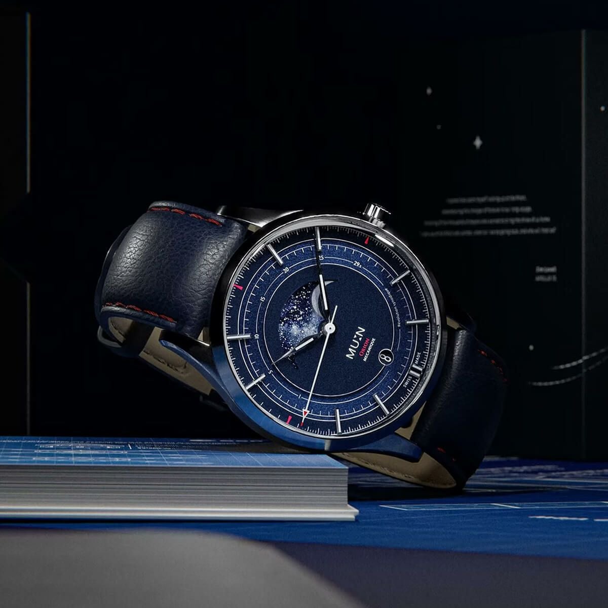 MU:N Watches ORION 手巻き腕時計 世界限定200本］ MU:N Watches / ムンウォッチ ORION オリオン ブルー