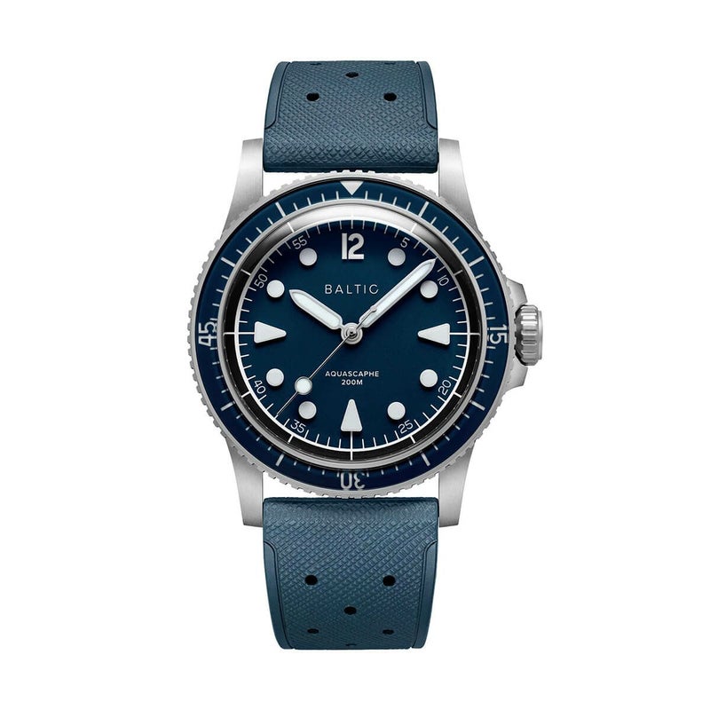 BALTIC WATCHES / バルチック アクアスケープ Aquascaphe MK2 Blue 37mm ラバーストラップの公式ECサイト掲載画像