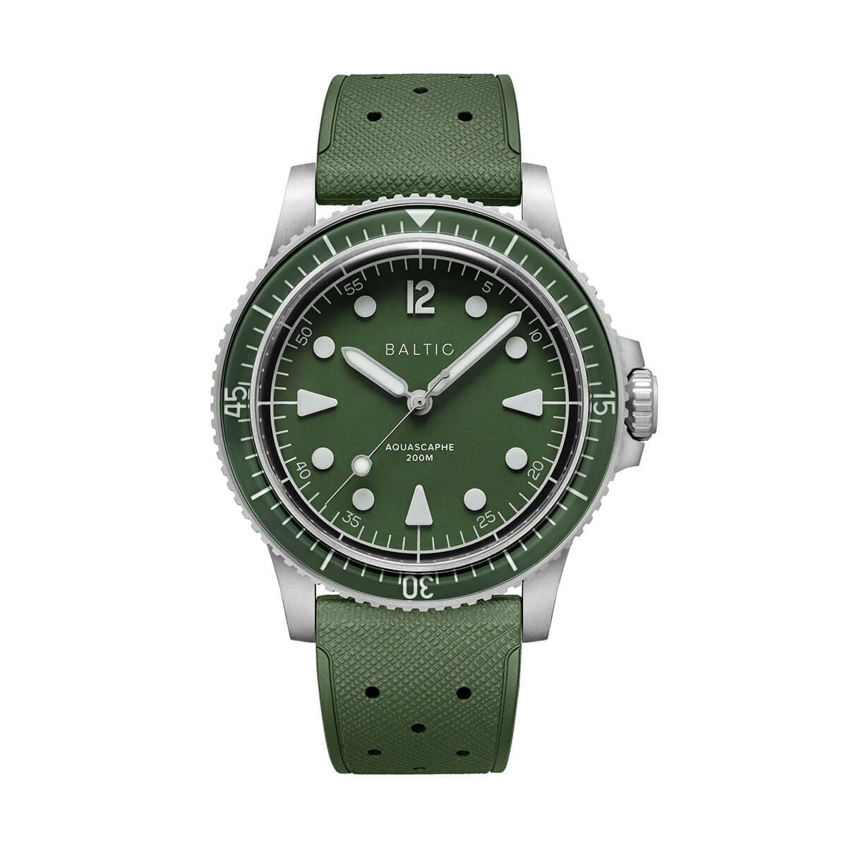 BALTIC WATCHES / バルチック アクアスケープ Aquascaphe MK2 Green 39.5mm ラバーストラップの公式ECサイト掲載画像