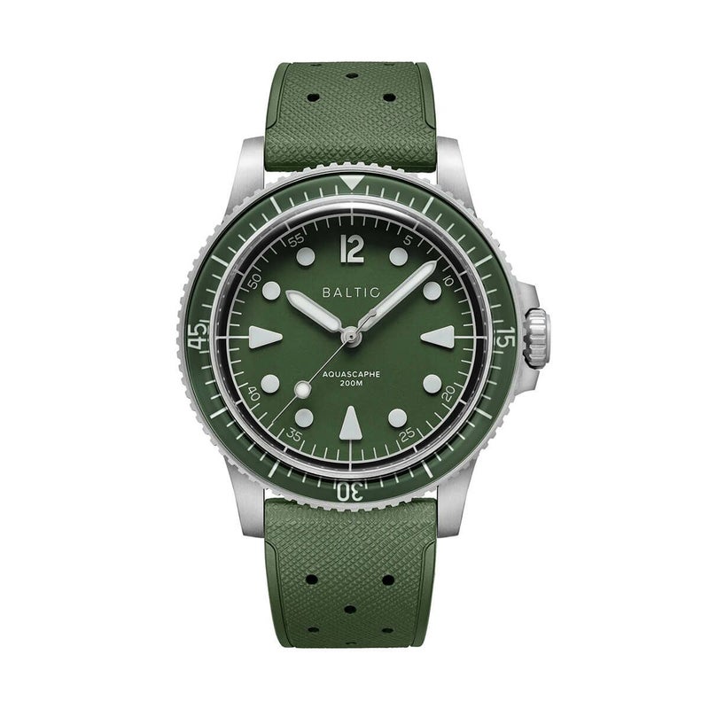 BALTIC WATCHES / バルチック アクアスケープ Aquascaphe MK2 Green 39.5mm ラバーストラップの公式ECサイト掲載画像