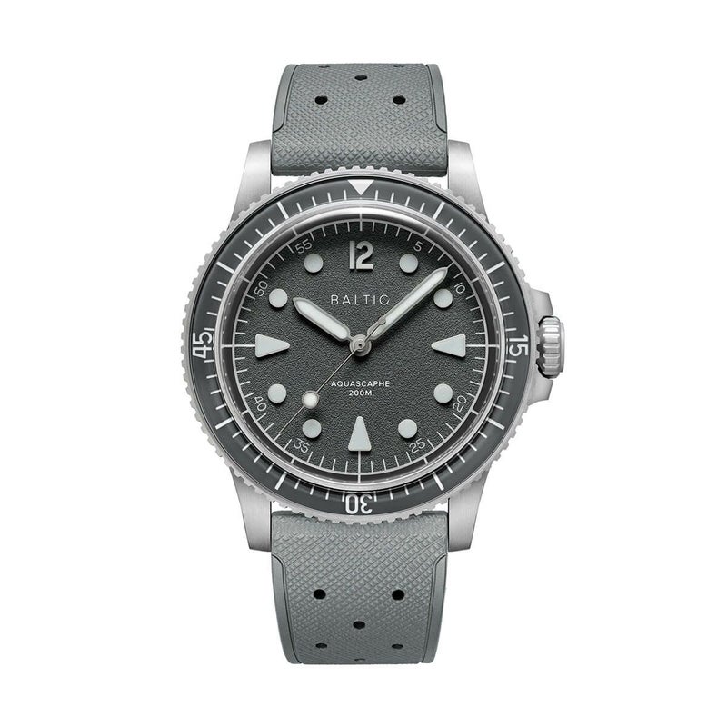 BALTIC WATCHES / バルチック アクアスケープ Aquascaphe MK2 Grey 39.5mm ラバーストラップの公式ECサイト掲載画像