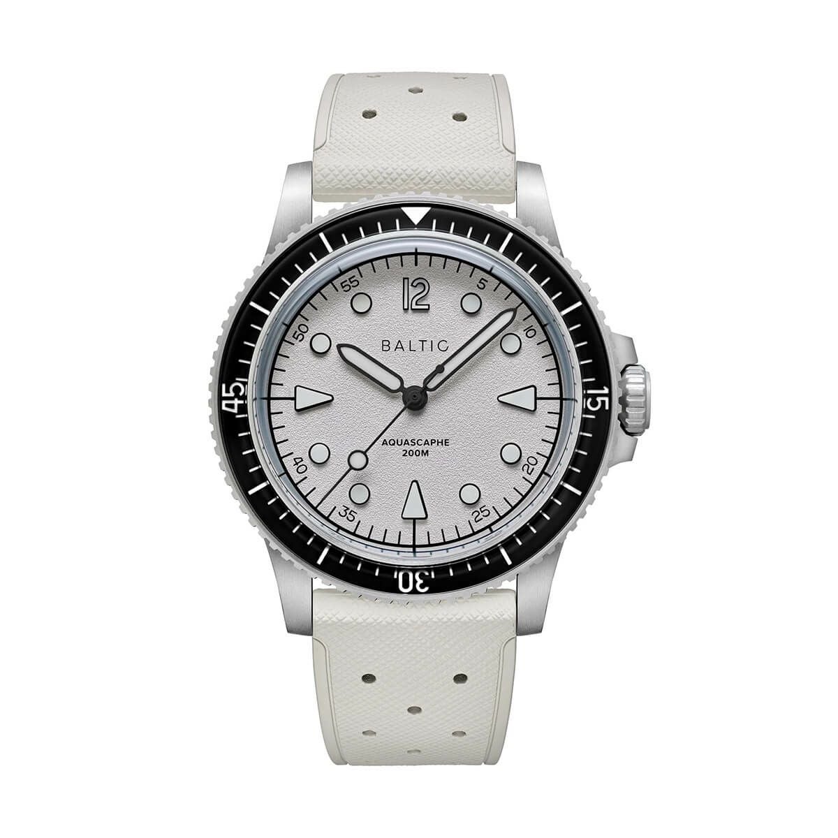 BALTIC WATCHES / バルチック アクアスケープ Aquascaphe MK2 WarmSilver 39.5mm ラバーストラップの公式ECサイト掲載画像