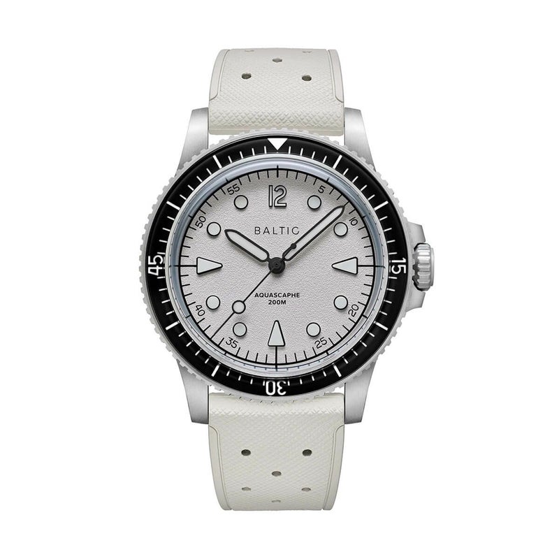 BALTIC WATCHES / バルチック アクアスケープ Aquascaphe MK2 WarmSilver 39.5mm ラバーストラップの公式ECサイト掲載画像