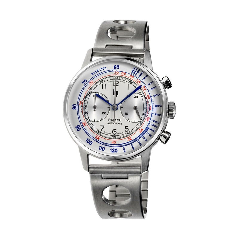 LIP / リップ ラリーオートドローム 40 シルバー シルバーホワイト レーシングメタルバンド w/ブラックレザーセットの公式ECサイト掲載画像