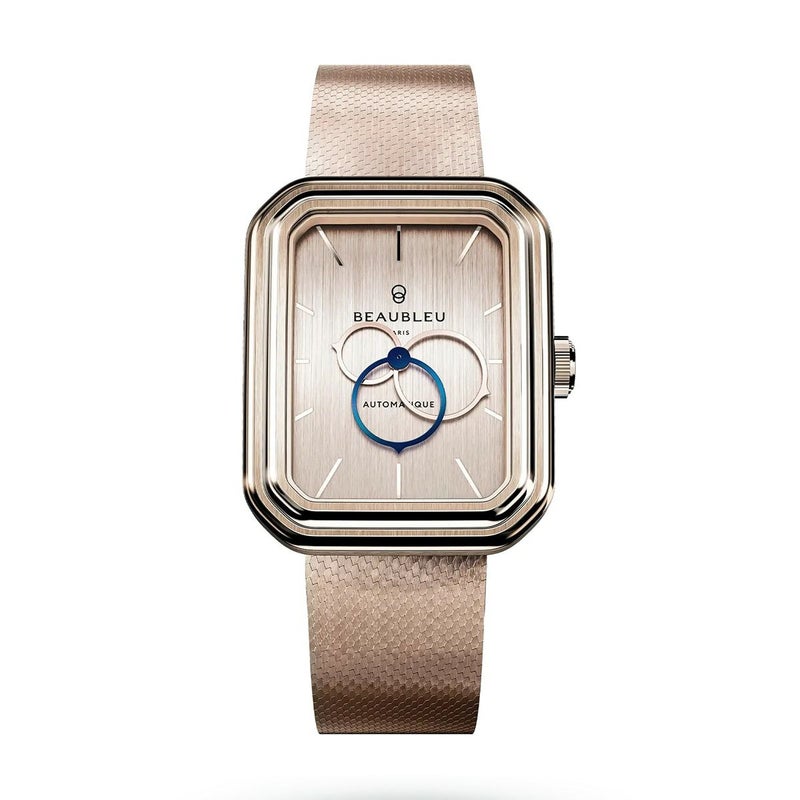 BEAUBLEU / ボーブルー ECCE FIGURA SIENNA エッチェ フィグラ シエナ ローズゴールド ステンレススチールメッシュストラップの公式ECサイト掲載画像