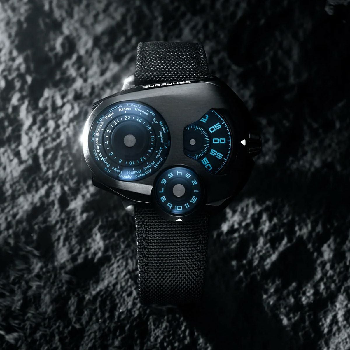 SPACEONE / スペースワン ［世界限定100本］ワールドタイマー ブラック