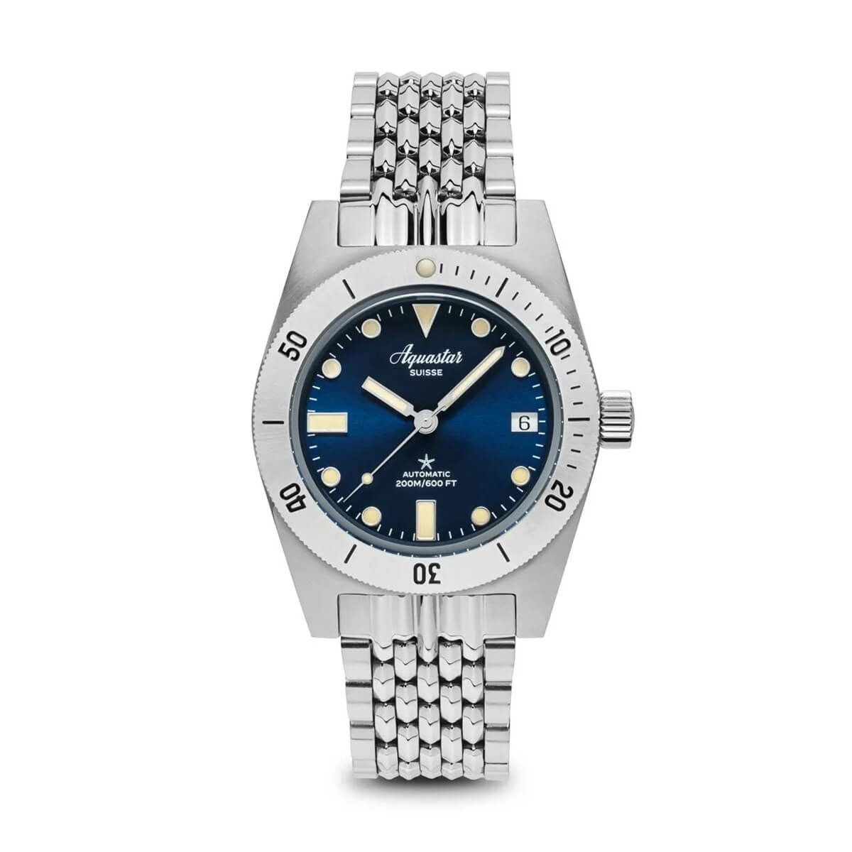 AQUASTAR / アクアスター Aquastar Model 60 Blue メンズ腕時計 | H