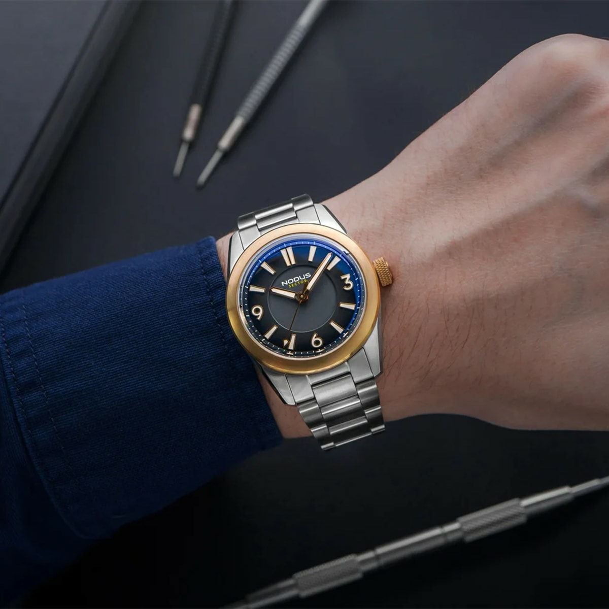 NODUS Watches / ノダス ウォッチ SECTOR II SPORT - TWO TONE GRAY