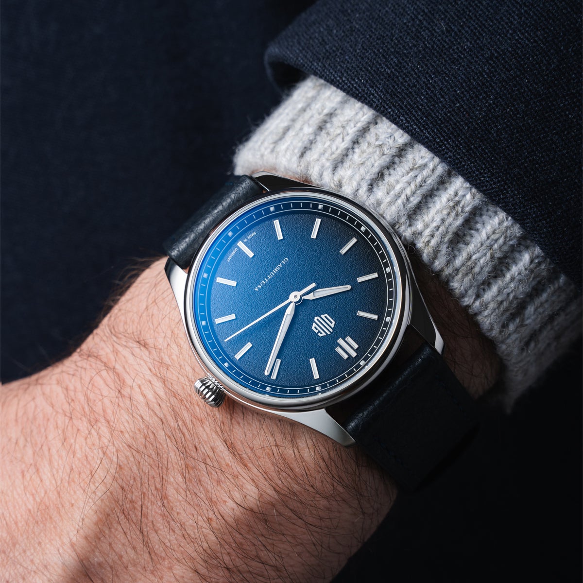 受注販売】DUG Glashutte Purist Typ 1 Royal blue no date Genuine