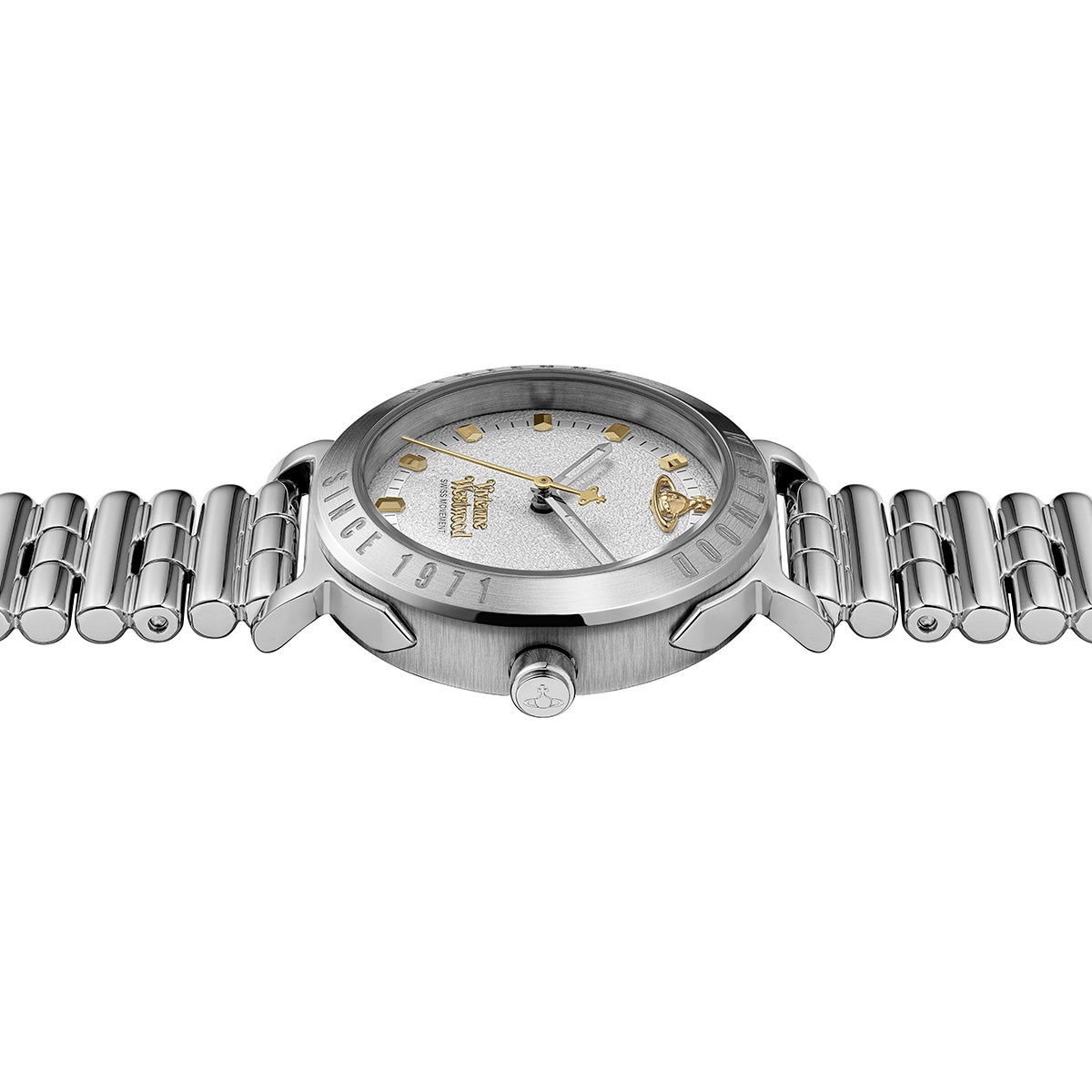 Vivienne Westwood デイト シルバー レディース腕時計 1417 ヴィヴィアン ウエストウッド 腕時計 レディース シルバー (Vivienne
