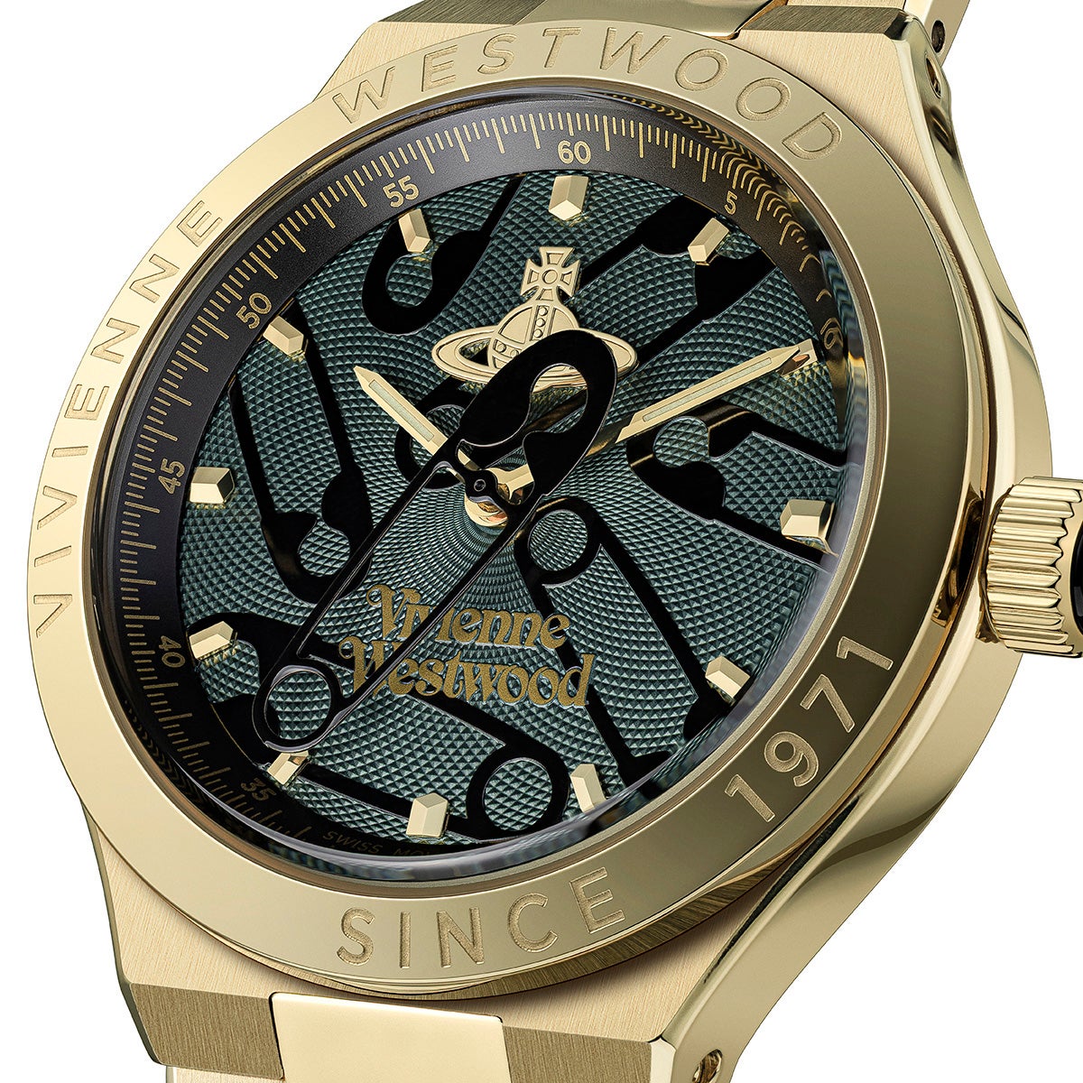 新品　ヴィヴィアン　スクイグル　水×ゴールド Vivienne Westwood - 【限定】vivienne 腕時計 ダメージ スクイグル