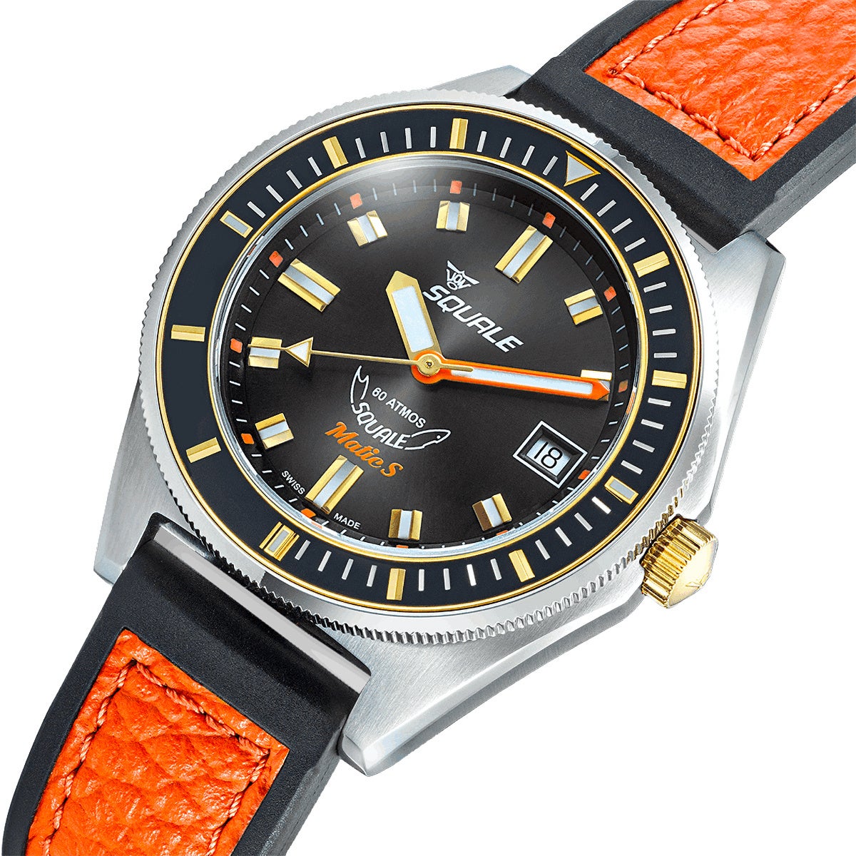 SQUALE / スクワーレ Matic S Two-Tone HydroLeather メンズ腕時計 | H