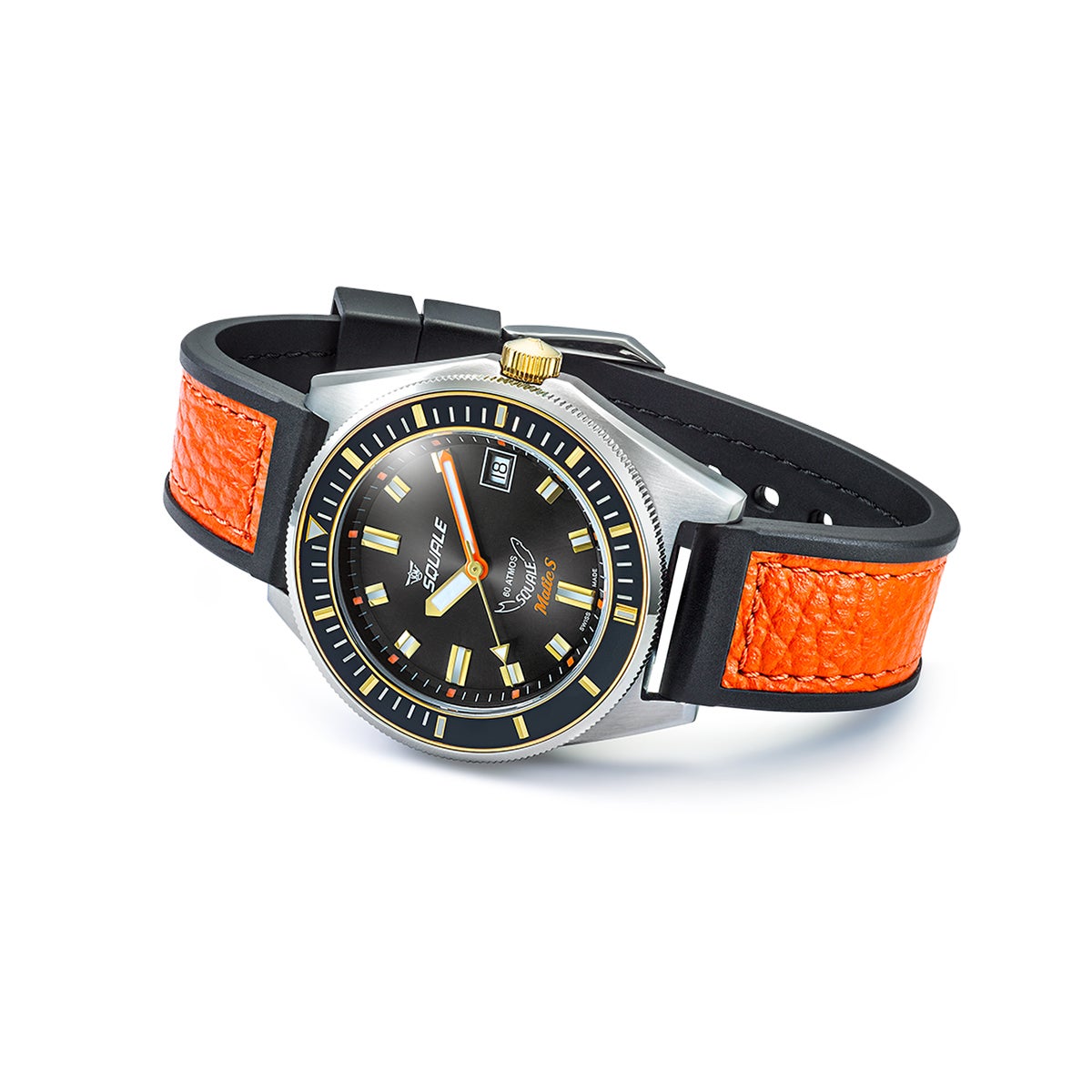 SQUALE / スクワーレ Matic S Two-Tone HydroLeather メンズ腕時計 | H