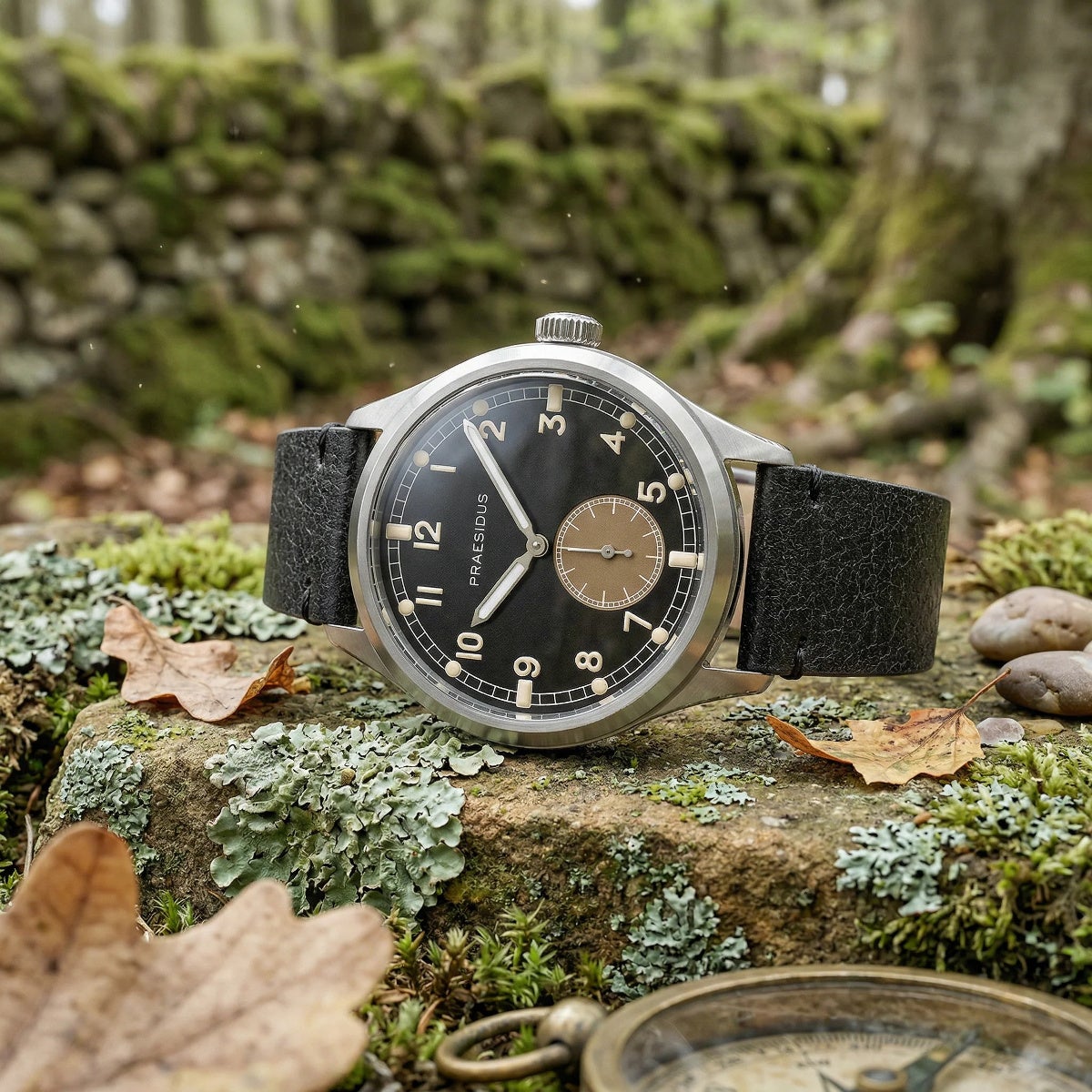 Praesidus / プレジダス Dirty Dozen 70200A 40mm SST - Black Leather