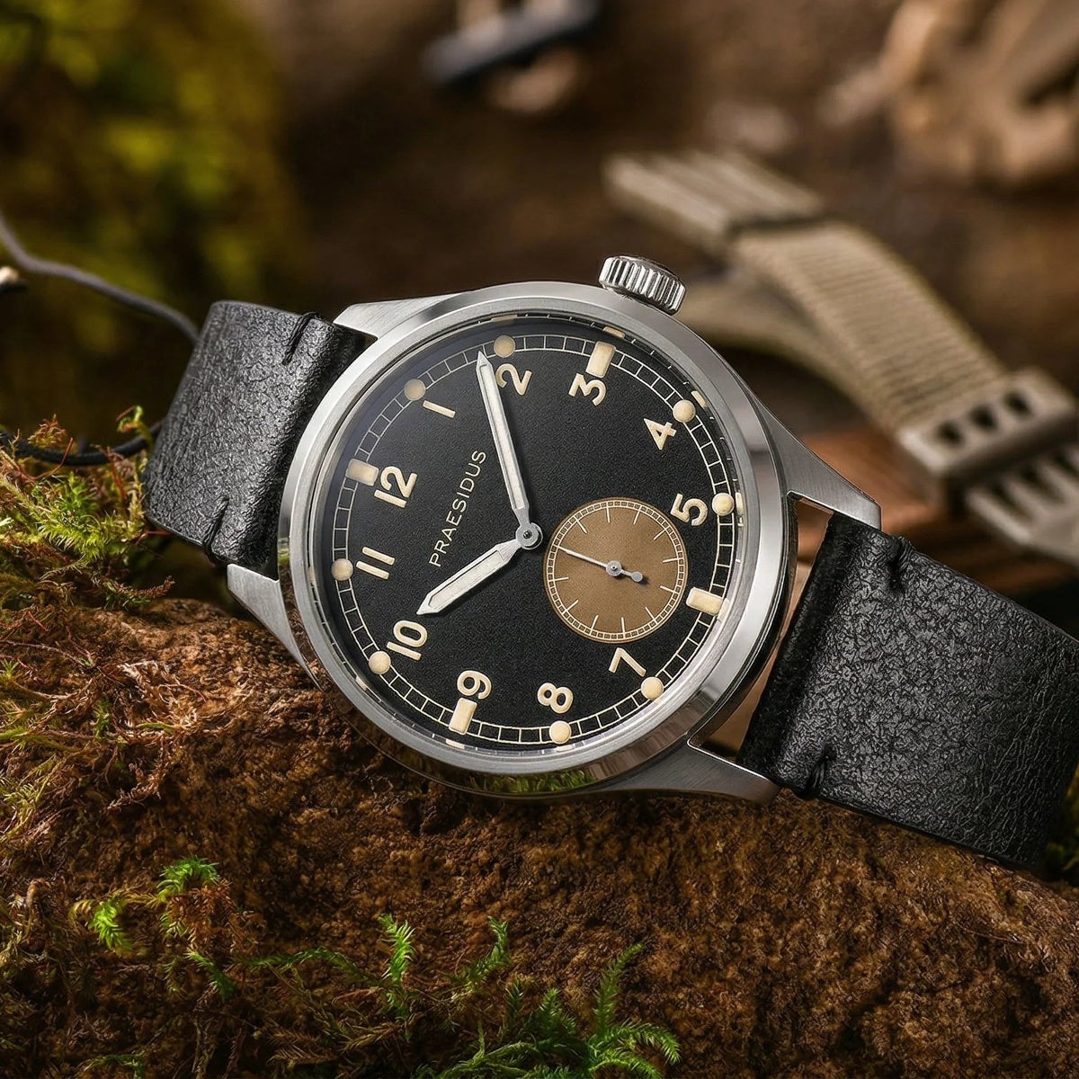 Praesidus / プレジダス Dirty Dozen 70200A 40mm SST - Black Leather