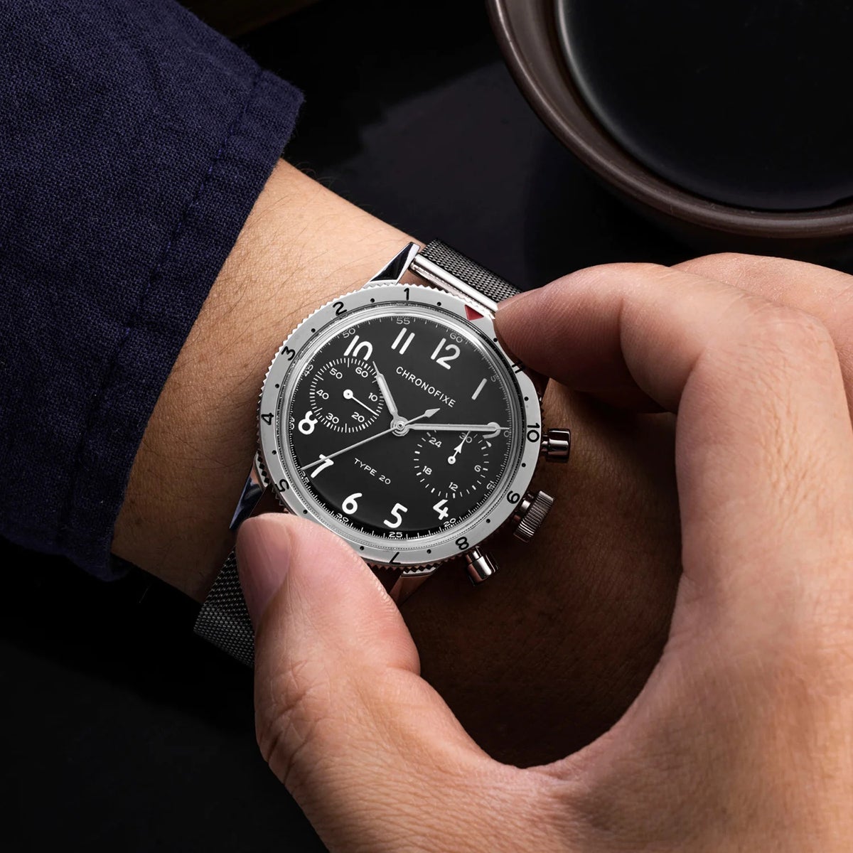 Chronofixe / クロノフィックス CFX-T20-002 Silver mesh メンズ腕時計