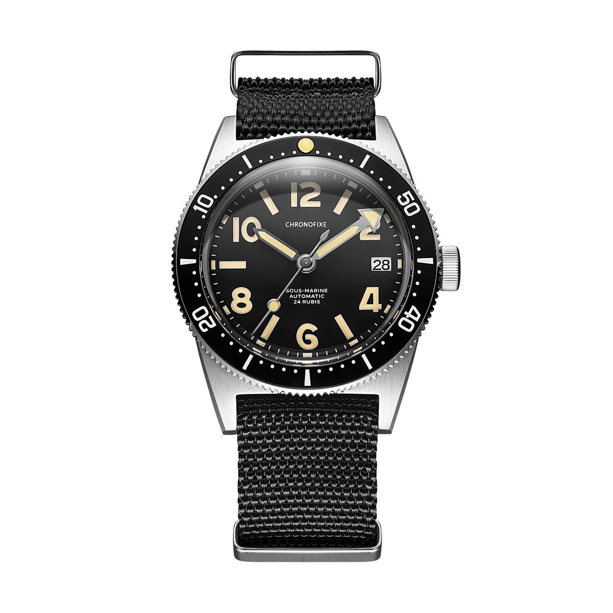 Chronofixe / クロノフィックス CFX-D Black Nato Strap メンズ腕時計