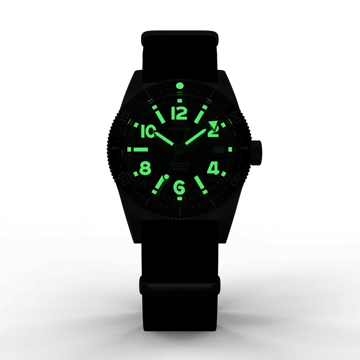 Chronofixe / クロノフィックス CFX-D Black Nato Strap メンズ腕時計