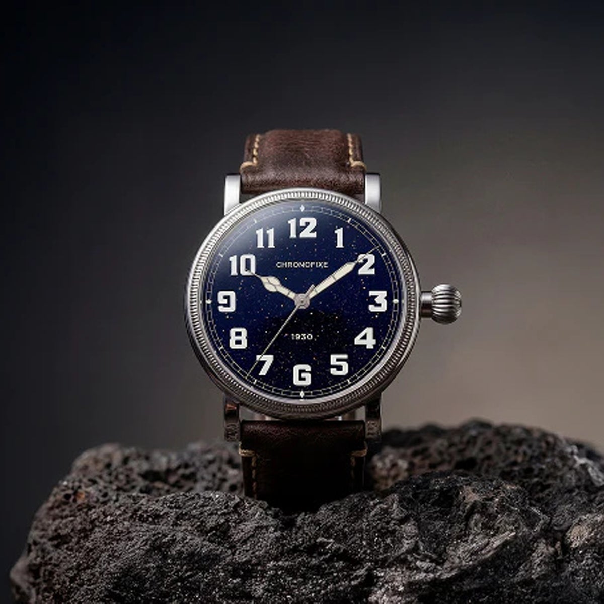 Chronofixe / クロノフィックス 1930 Blue Aventurine - Light Brown