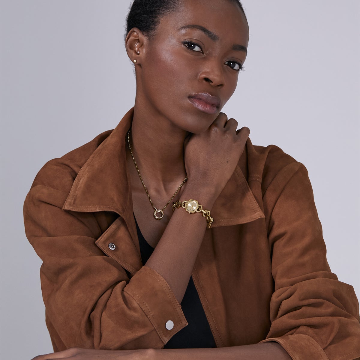 極美品 ウンベルト オリビエリ シャーリング ムートン コート サイズ46 OLIVIA BURTON / オリビア・バートン シグネチャー - 18mm ヘックス