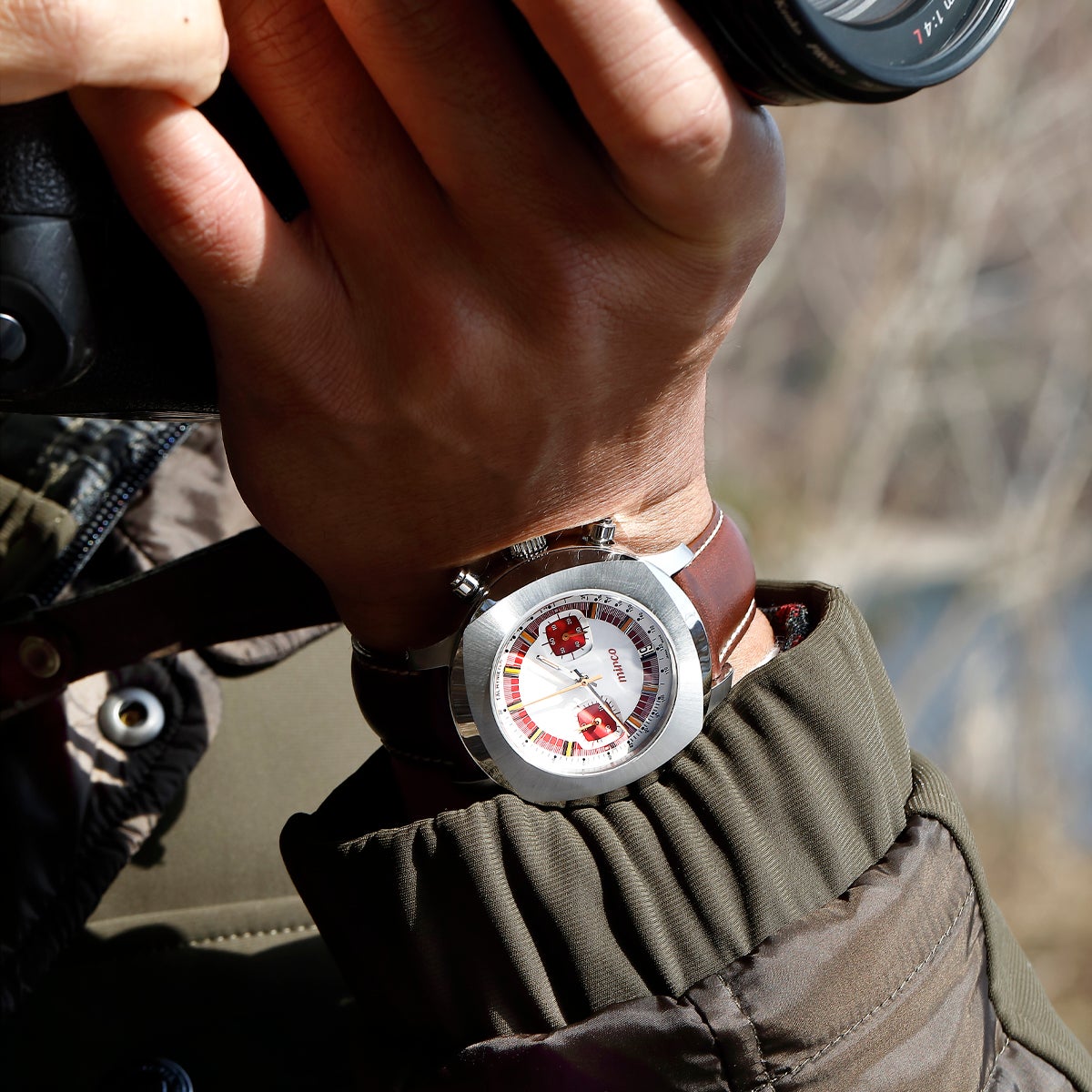 Fukushima Watch / フクシマウォッチ Mirco Type2 Red メンズ腕時計